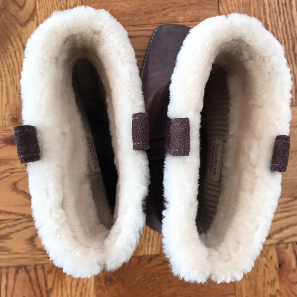 COLE HAAN Suede / shearling BOOTS